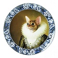 Heinen Delftware Plate Hofdame Toyger Ø 26 cm