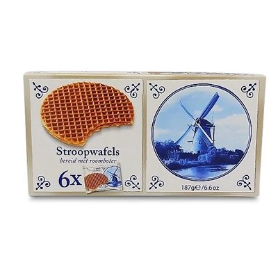 Stroopwafels (Typisch Hollands) 6 Boxen Stroopwafels 6x1 Packung 180 Gramm