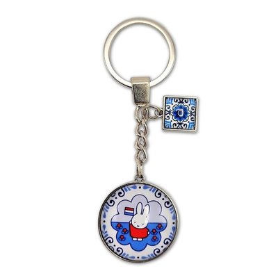 Nijntje (c) Miffy Souvenir-Schlüsselanhänger blau