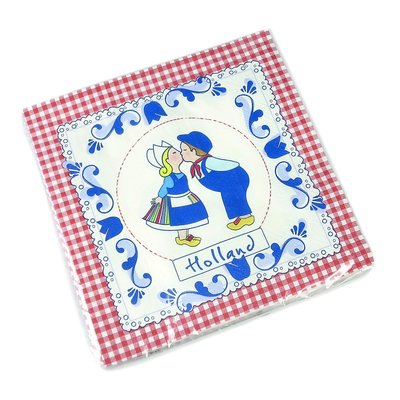 Typisch Hollands Napkins with kissing couple Holland