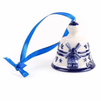 Typisch Hollands Weihnachtsglocke Delfter Blau Holland - Windmühlen
