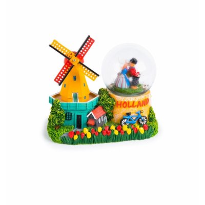 Typisch Hollands Schneeschütteln Globus Holland - Mühle