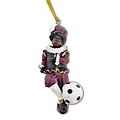 Typisch Hollands Black Pete with a football