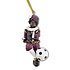 Typisch Hollands Schwarzer Piet mit einem Fußball