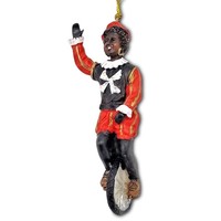 Typisch Hollands Schwarzer Piet auf einem Einrad