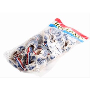 Matix 10 Paar Klompjes - Delfts blauw 5 cm in zak