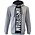 Holland fashion Hoodie - Amsterdam (vertical cut) Zwart-Witte accenten