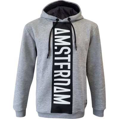 Fox Originals Hoodie - Amsterdam (vertikaler Schnitt) Schwarz-Weiße Akzente