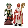 Typisch Hollands Sinterklaas und Schornstein-Piet (mit Ruß)