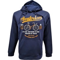 Holland fashion Hoodie - Amsterdam - Blue with bicycle