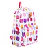 Robin Ruth Fashion Faltbarer Rucksack – Tulpen – Weiß