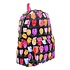 Robin Ruth Fashion Backpack foldable - Tulips - Black