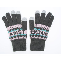 Robin Ruth Fashion Handschuhe Amsterdam- Damen (Smartphone Fingerspitzen)