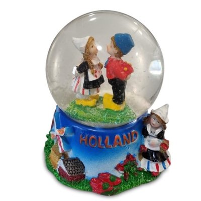 Typisch Hollands Schneekugel Kuspaar- Holland in stabiler Geschenkbox