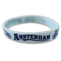 Typisch Hollands Rubber Armbandje - Blauw - Holland Fiets