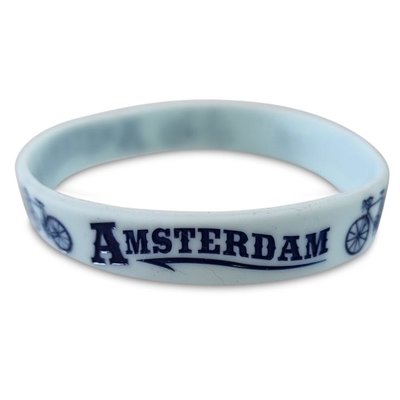 Typisch Hollands Gummiarmband - Blau - Holland Bicycle