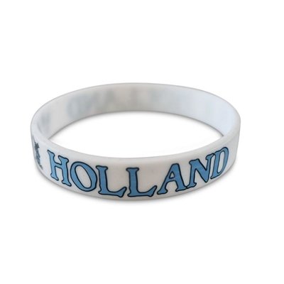 Typisch Hollands Rubber Armbandje - Holland - Delfts blauw