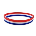 Typisch Hollands Armbandje - Rubber - rood/wit/blauw