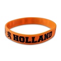 Typisch Hollands Armband - Gummi - Orange - Schwarzer Text