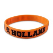 Typisch Hollands Armband - Gummi - Orange - Schwarzer Text