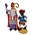 Typisch Hollands Sinterklaas en Cadeau-Piet staand. (groot)