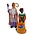 Typisch Hollands Sinterklaas and Piet with a sack of presents. (Large)