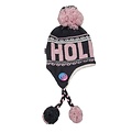 Robin Ruth Fashion Hat Holland - Grey-Pink - flap hat