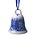 Heinen Delfts blauw Christmas bell gable houses - Delft blue