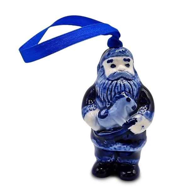 Blue shop santa claus