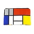 Typisch Hollands Etui - make-up tasje  -Mondriaan - Compositie