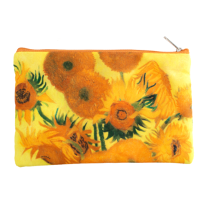 Typisch Hollands Etui - make-up tasje  -Zonnebloemen - Vincent van Gogh