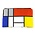 Museumgifts Holland Pencil case - make-up bag - Mondrian - Composition