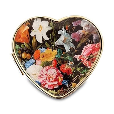 Museumgifts Holland Pillbox - Goldfarben - De Heem, Blumenstillleben