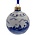 Heinen Delftware Delfter blaue Weihnachtskugel - Holländische Windmühlenlandschaft