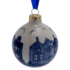 Heinen Delfts blauw Delfter blaue Weihnachtskugel -Fassadenhäuser