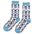 Holland sokken Women's socks - Delft Blue Windmills