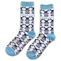 Holland sokken Damensocken - Delft Blue Windmills