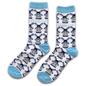 Holland sokken Women's socks - Delft Blue Windmills