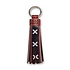 Typisch Hollands Keychain leather strips - coat of arms of Amsterdam