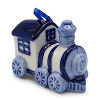 Typisch Hollands Christmas pendant - Locomotive Delft blue - Christmas tree pendant