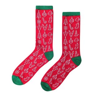 Holland sokken Falsche Weihnachtssocken (Herren) - Rot
