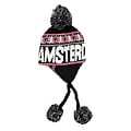 TTD Gifts Flap-muts Amsterdam -  Zwart - Wit (rood , wit en zwarte  huisjes)