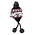 TTD Gifts Flap hat Amsterdam - Black - White (red, white and black houses)