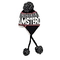 Robin Ruth Fashion Flap hat Amsterdam - Black-White (black-white houses)