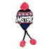 TTD Gifts Flap-muts Amsterdam -  Blauw - Wit (rood , blauw en zwarte  huisjes)