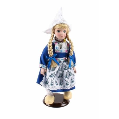 Typisch Hollands Doll with Blue White clothes