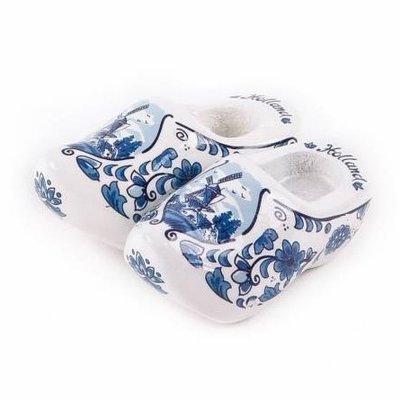Typisch Hollands Magnet - Clogs - Delft Blue