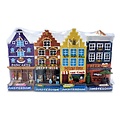 Typisch Hollands Amsterdam Facade Houses - Set of 4 magnets.