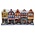 Typisch Hollands Holland Gable Houses - Set of 5 magnets.