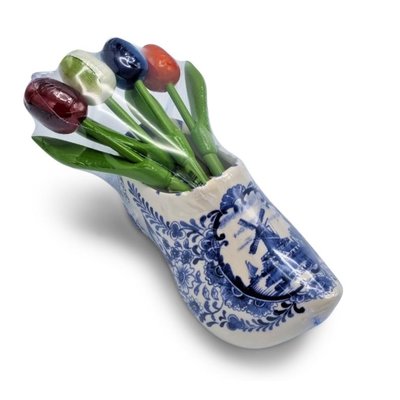 Nijhuis  Ballpoint pens in Delft blue clog - 4 ballpoint pens